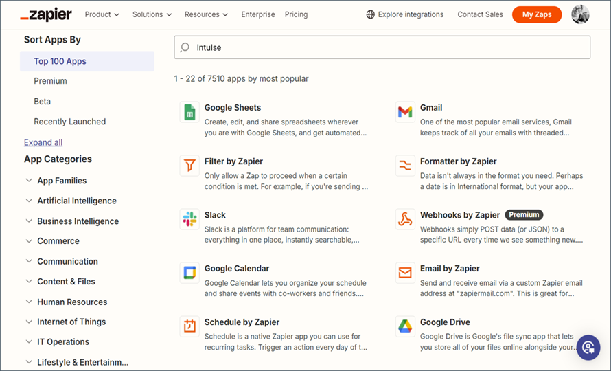 Zapier Apps